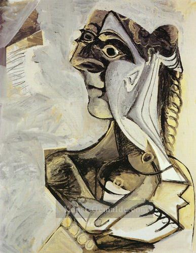 Frau sitzen Jacqueline 1971 kubist Pablo Picasso Ölgemälde